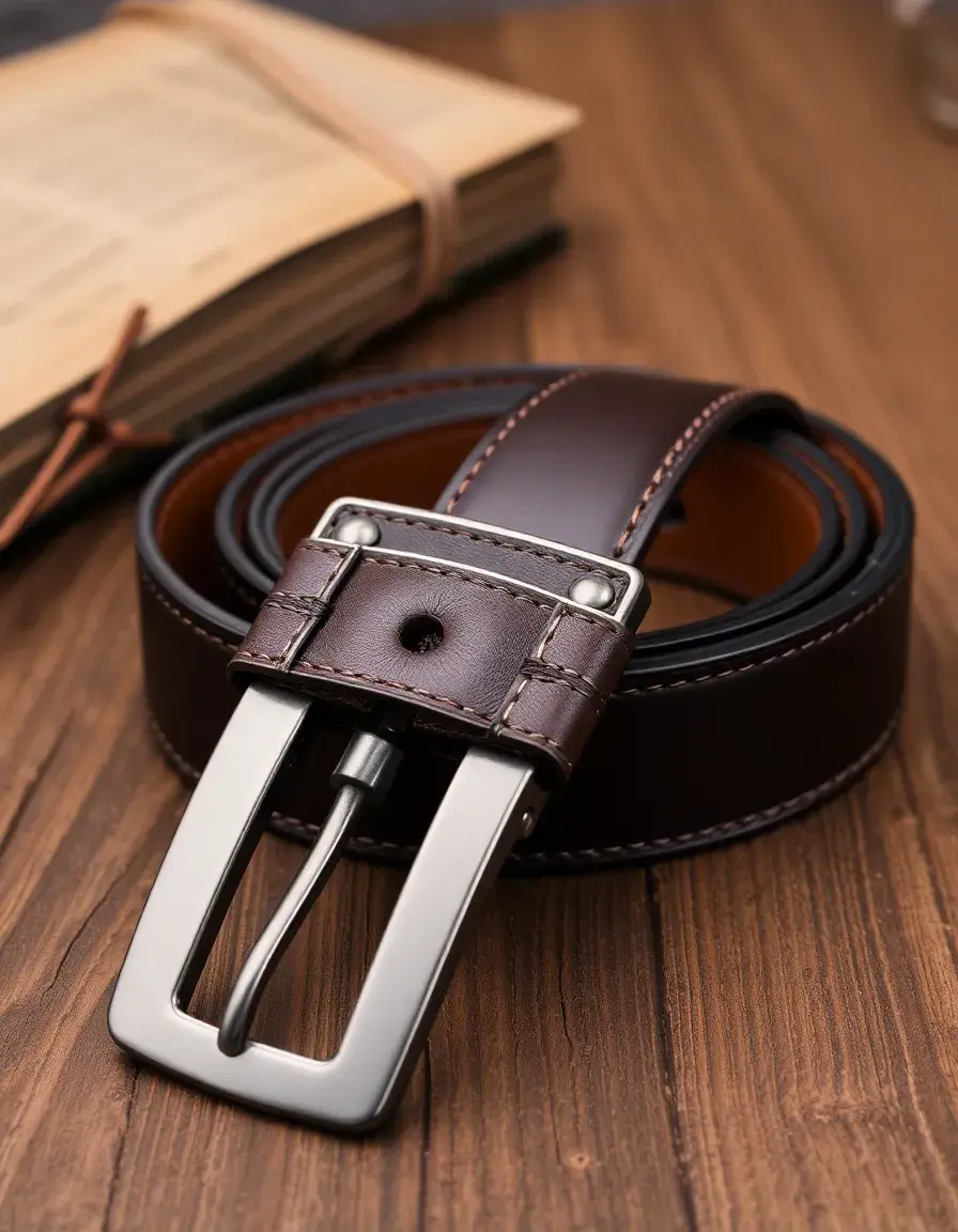 Ceinture homme cuir avec boucle design personnalisée