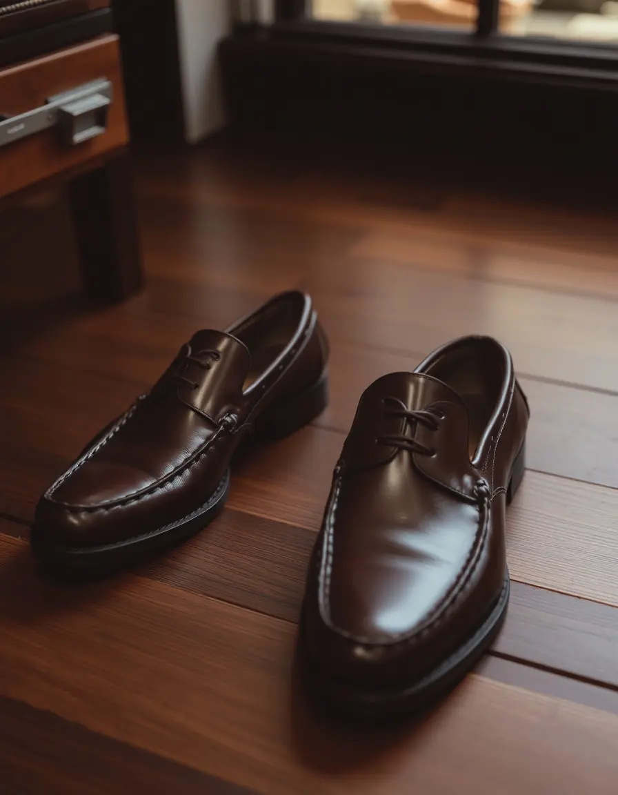 Mocassin homme cuir formel élégant