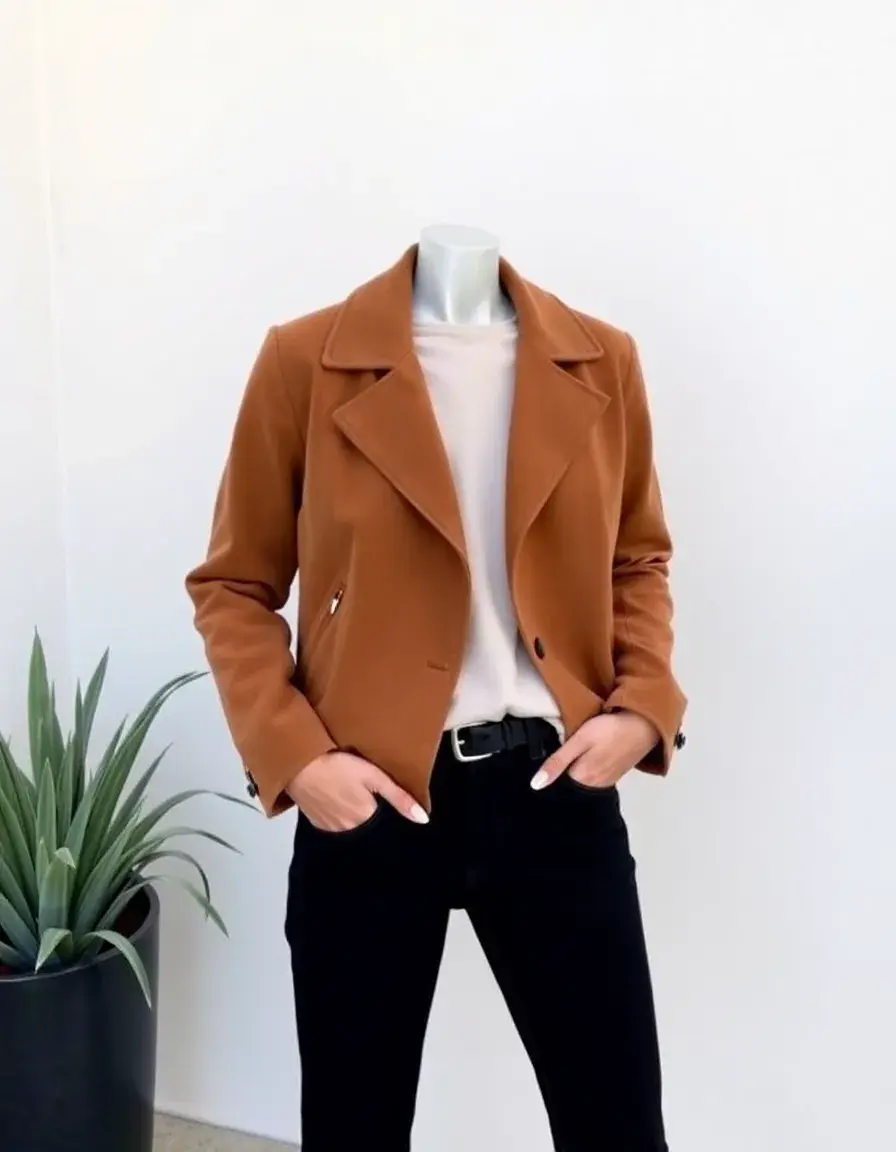 Perfecto en daim homme texture velours beige