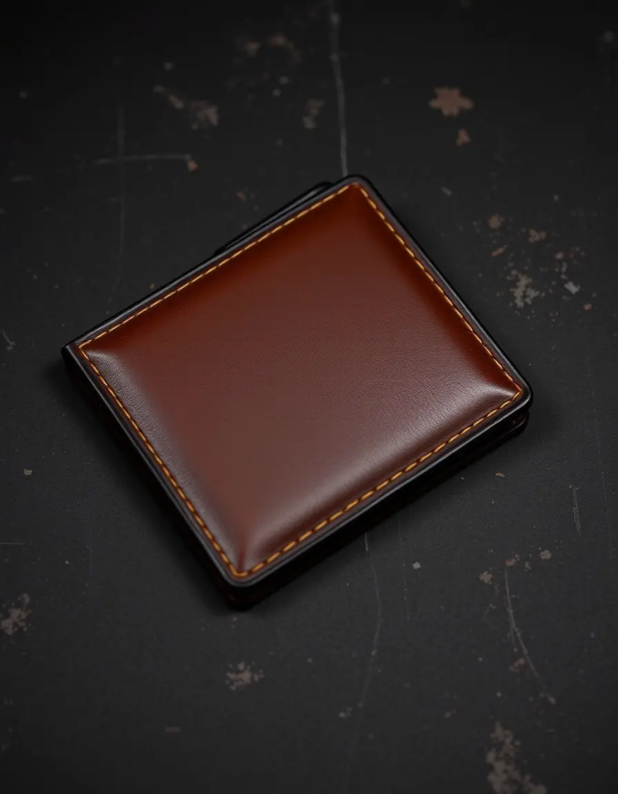 Portefeuille femme cuir format trifold trois volets