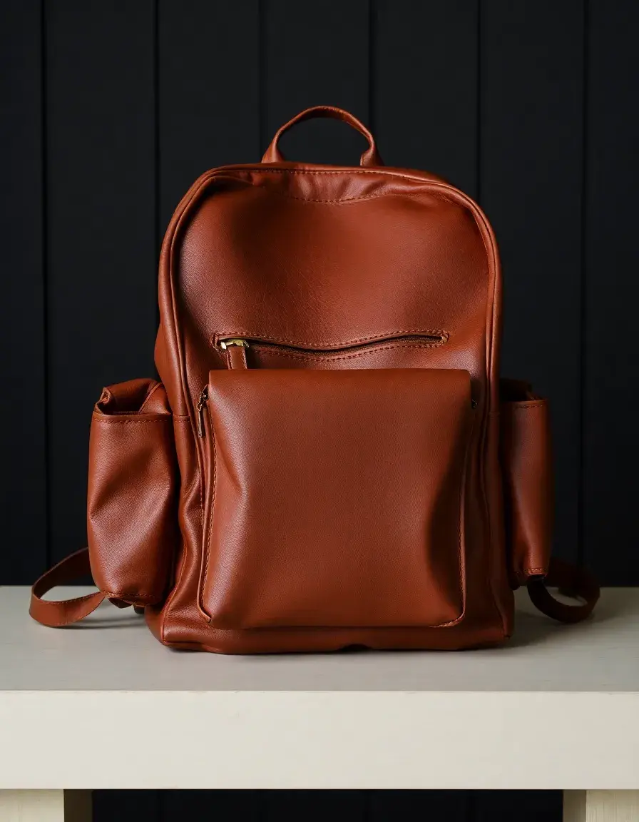 Sac à dos cuir femme voyage marron vintage