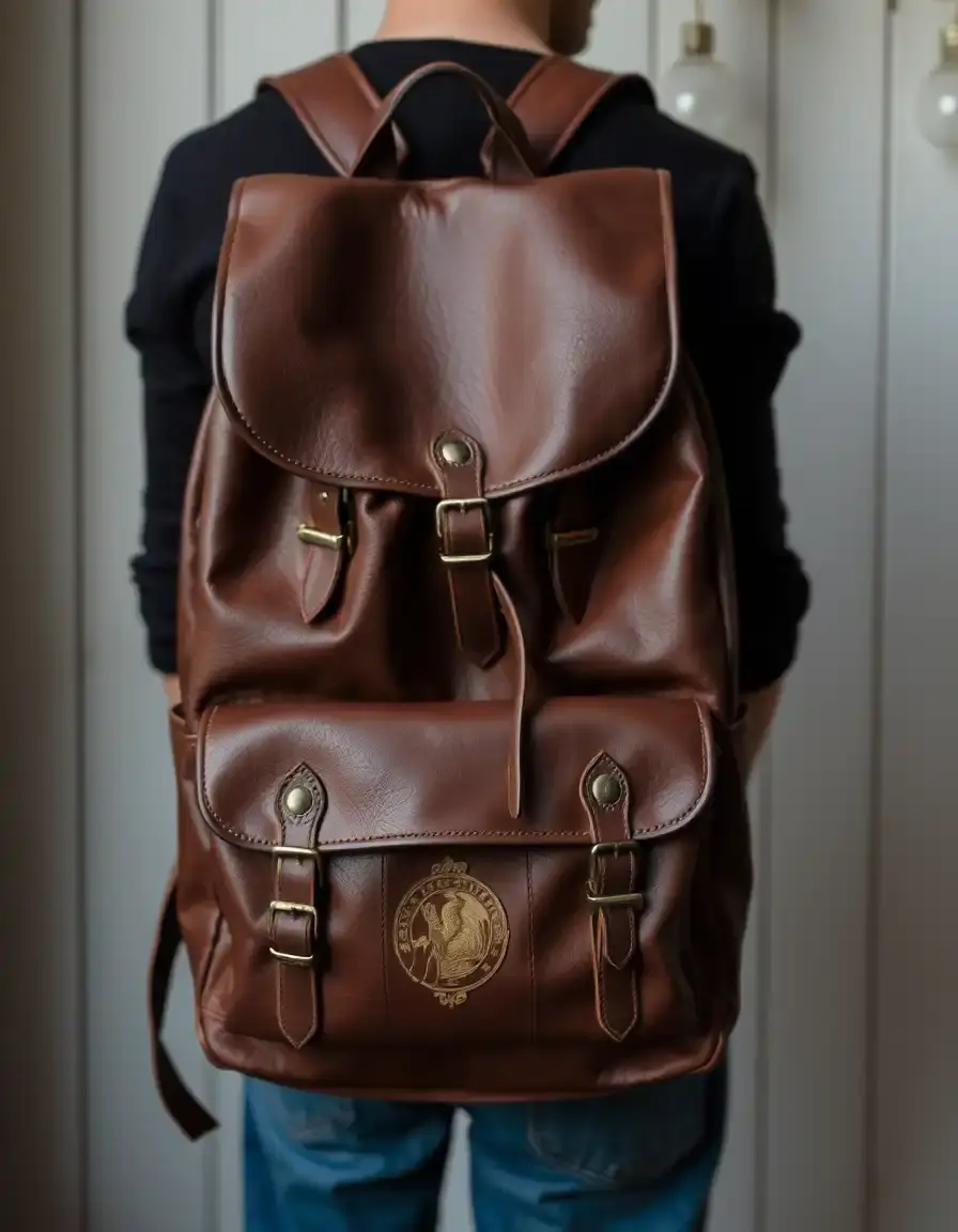 Sac à dos cuir femme vintage robuste