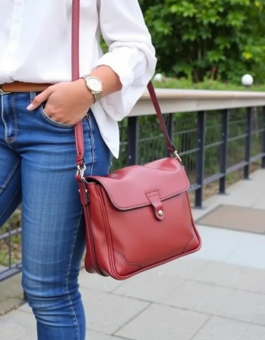 Sacoche bandoulière ergonomique en cuir pour homme