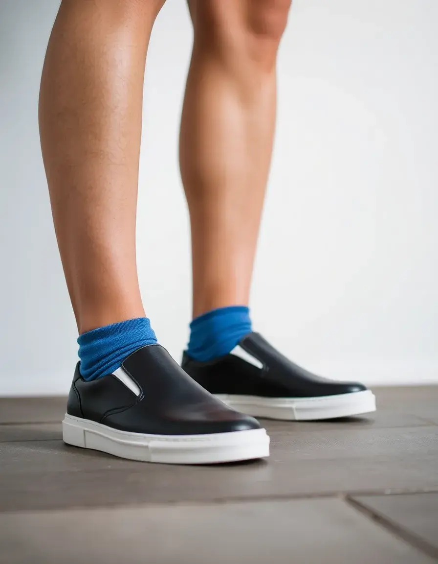 Basket slip-on cuir femme pratique et élégante