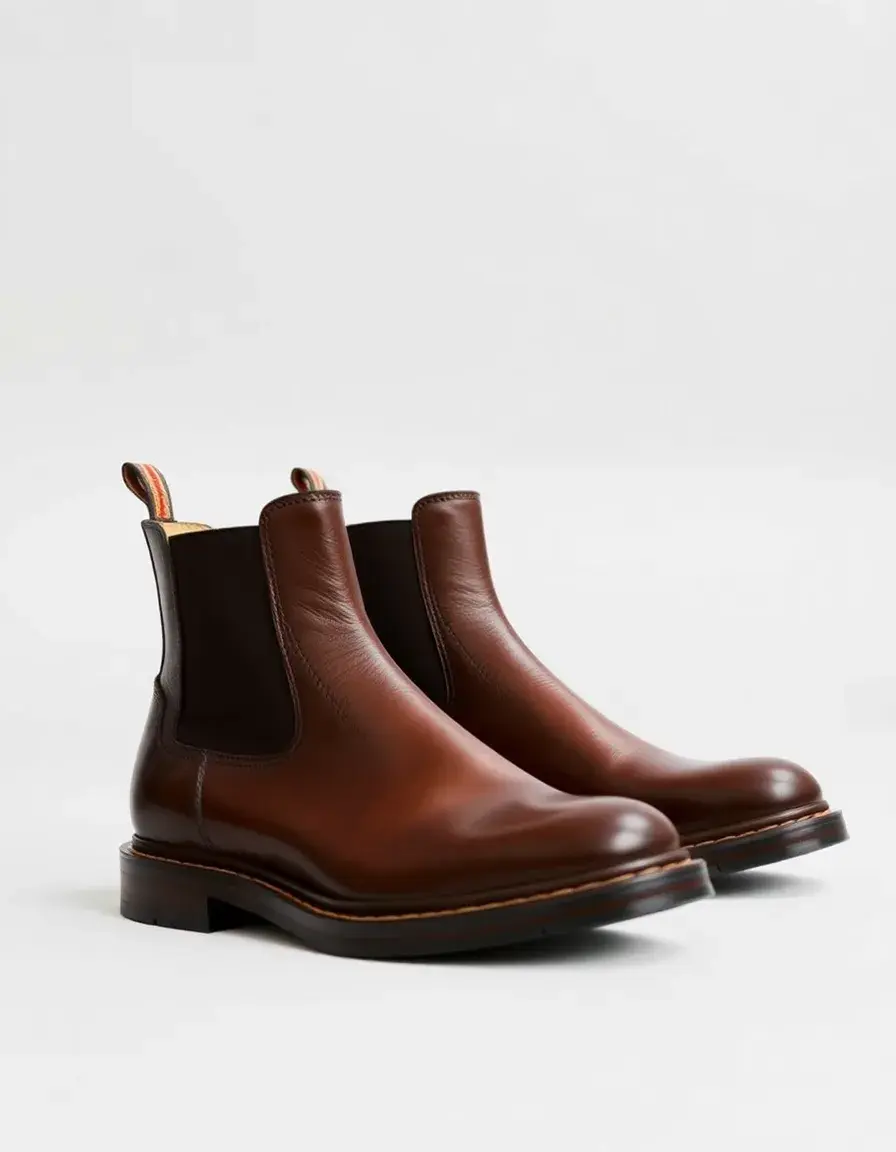 Bottines Chelsea homme cuir noir élégantes