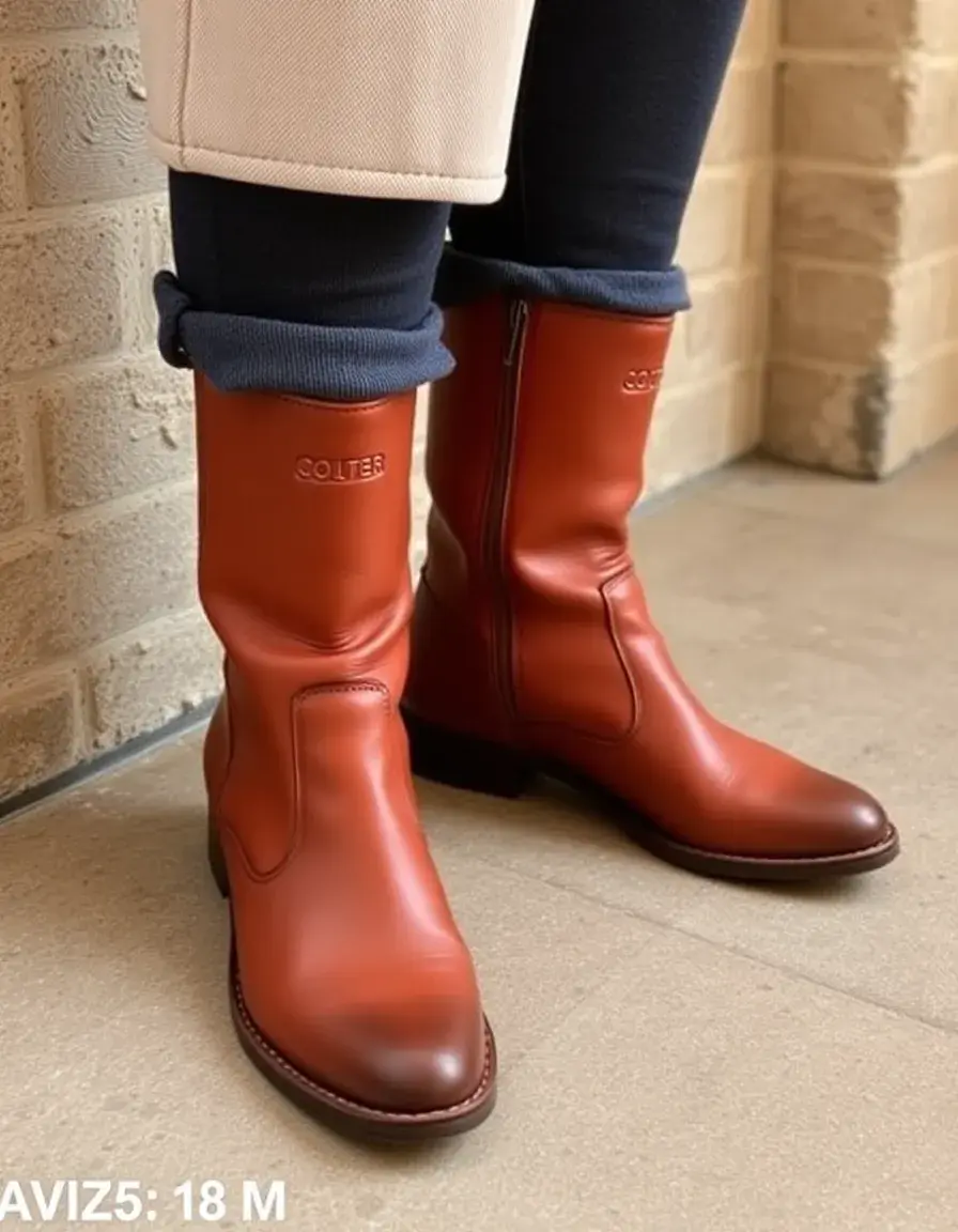 Bottes plates en cuir noir, idéales pour la marche quotidienne