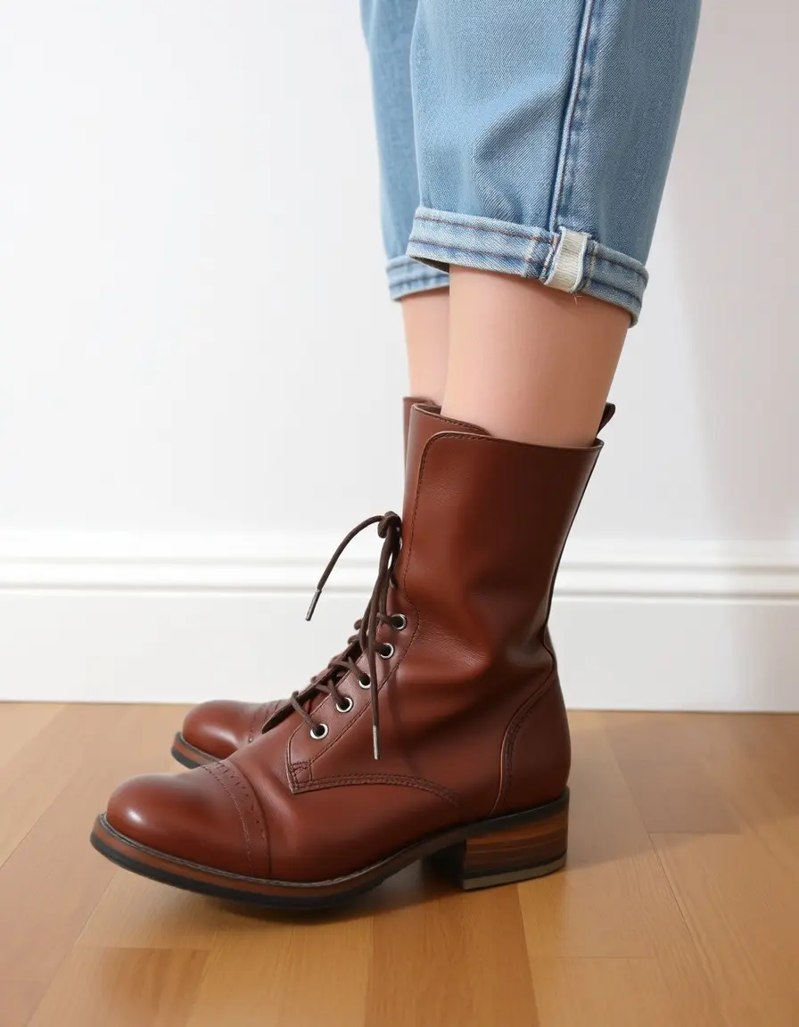 Bottines courtes en cuir pour un style urbain