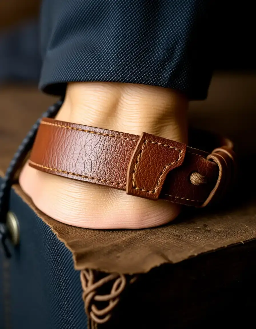 Bracelet cuir personnalisable avec gravure pour homme