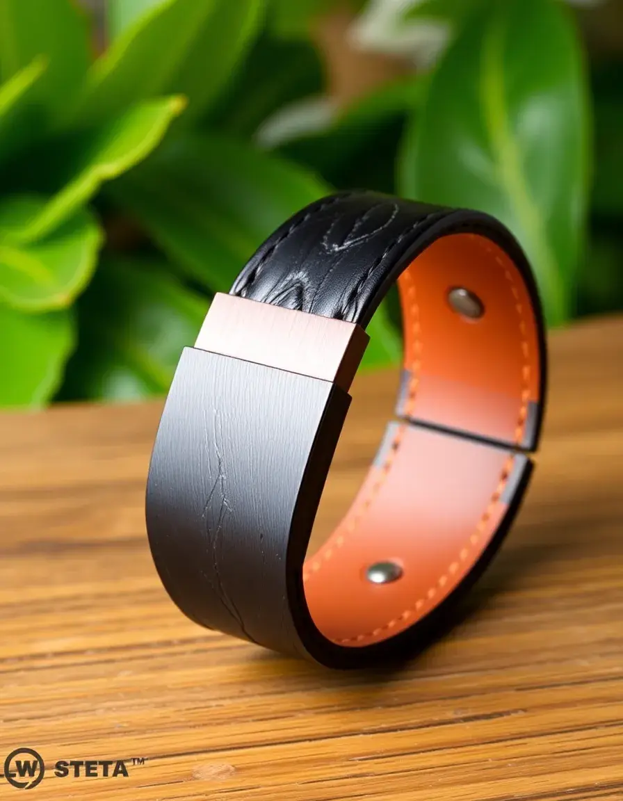 Bracelet cuir homme avec fermoir magnétique pratique