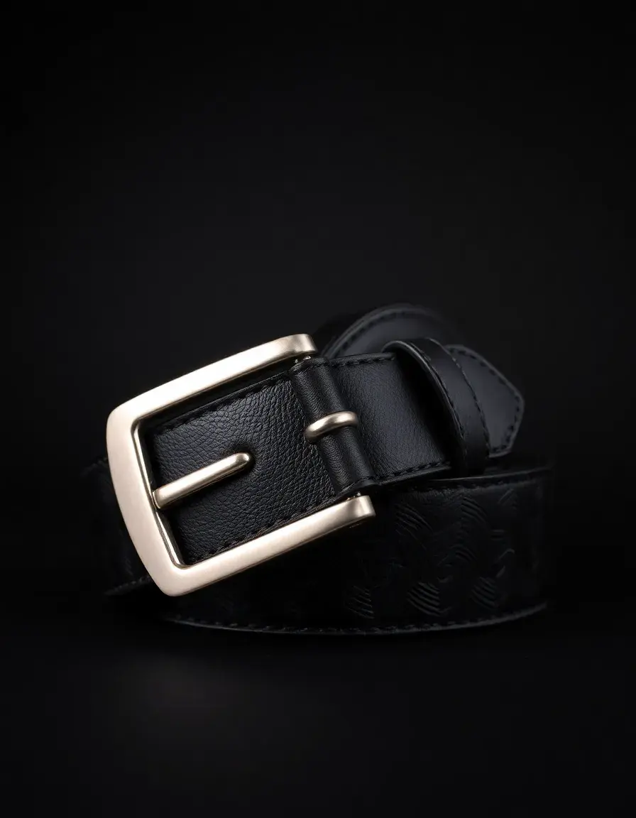 Ceinture en cuir femme noire classique style fashion
