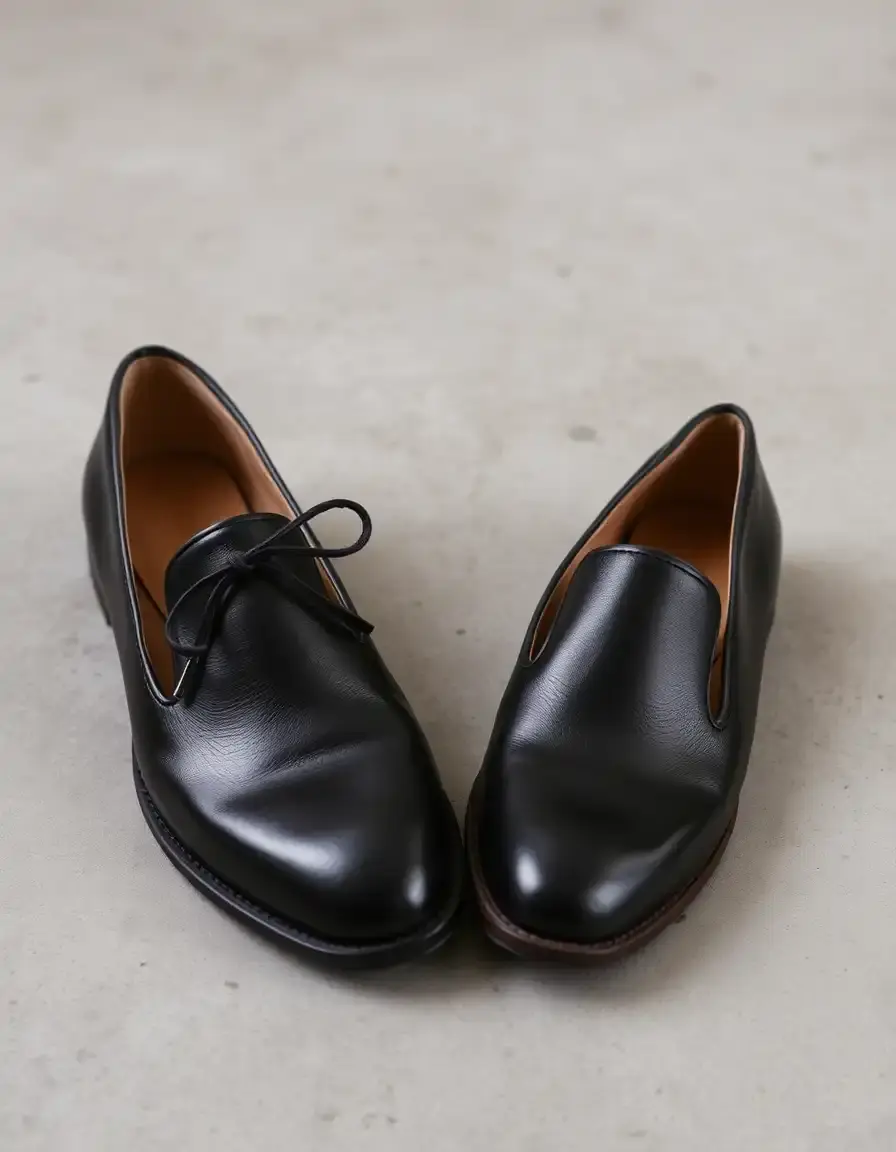 Chaussures femme cuir ballerines noires élégantes