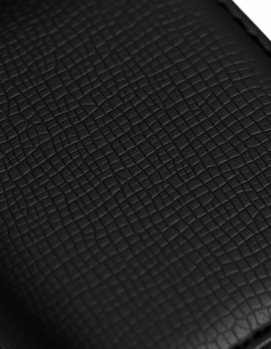 Portefeuille bifold noir en cuir PU élégant