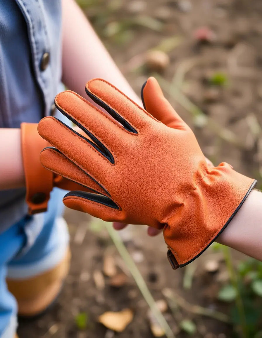Gants de jardinage en cuir épais résistant aux épines