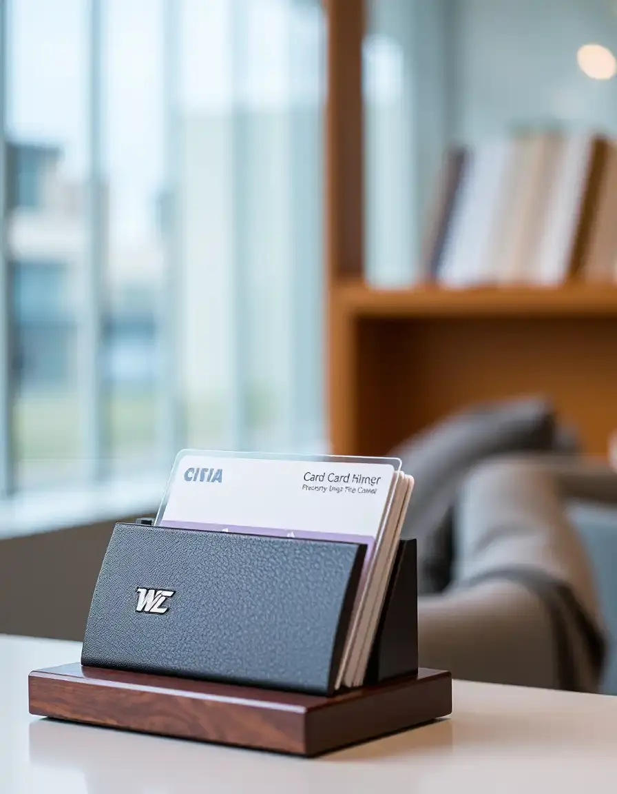 Porte-cartes professionnel en cuir