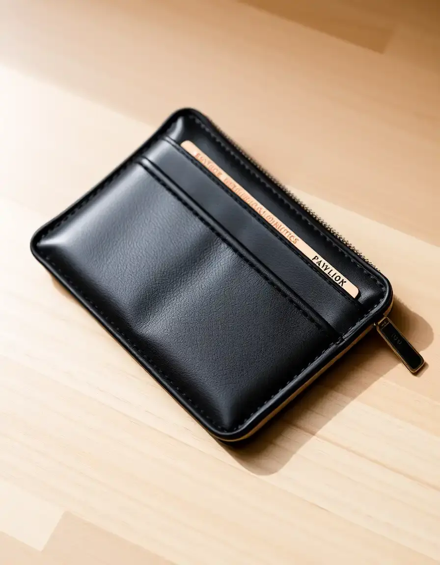 Portefeuille de voyage multi-poches en cuir