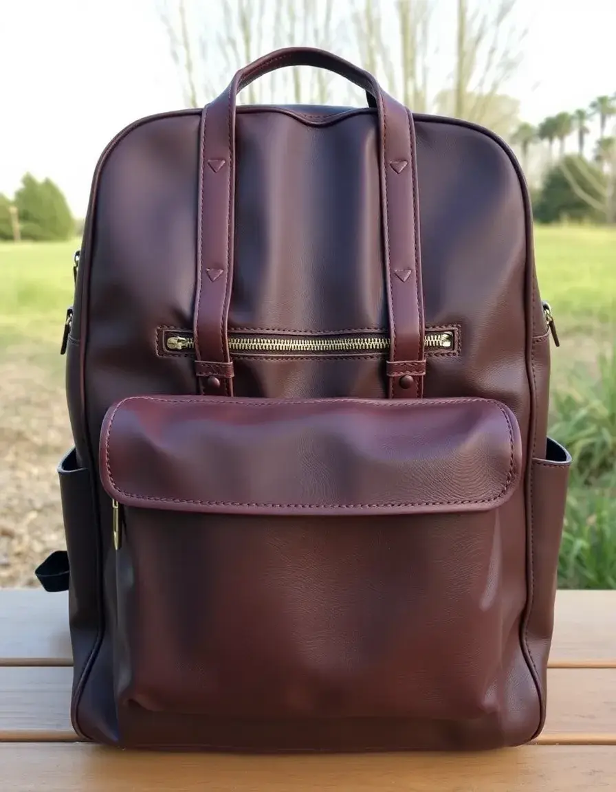 Grand sac à dos de voyage en cuir robuste pour homme