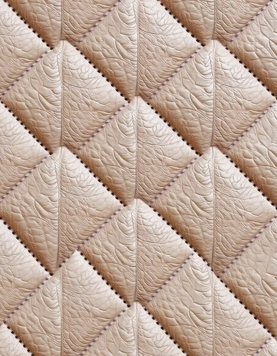 Sac en cuir matelassé noir élégant