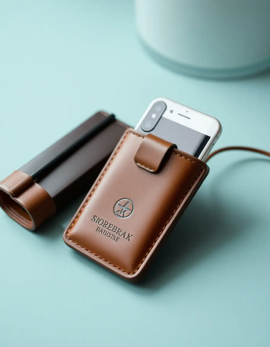 Petit étui téléphone en cuir bandoulière