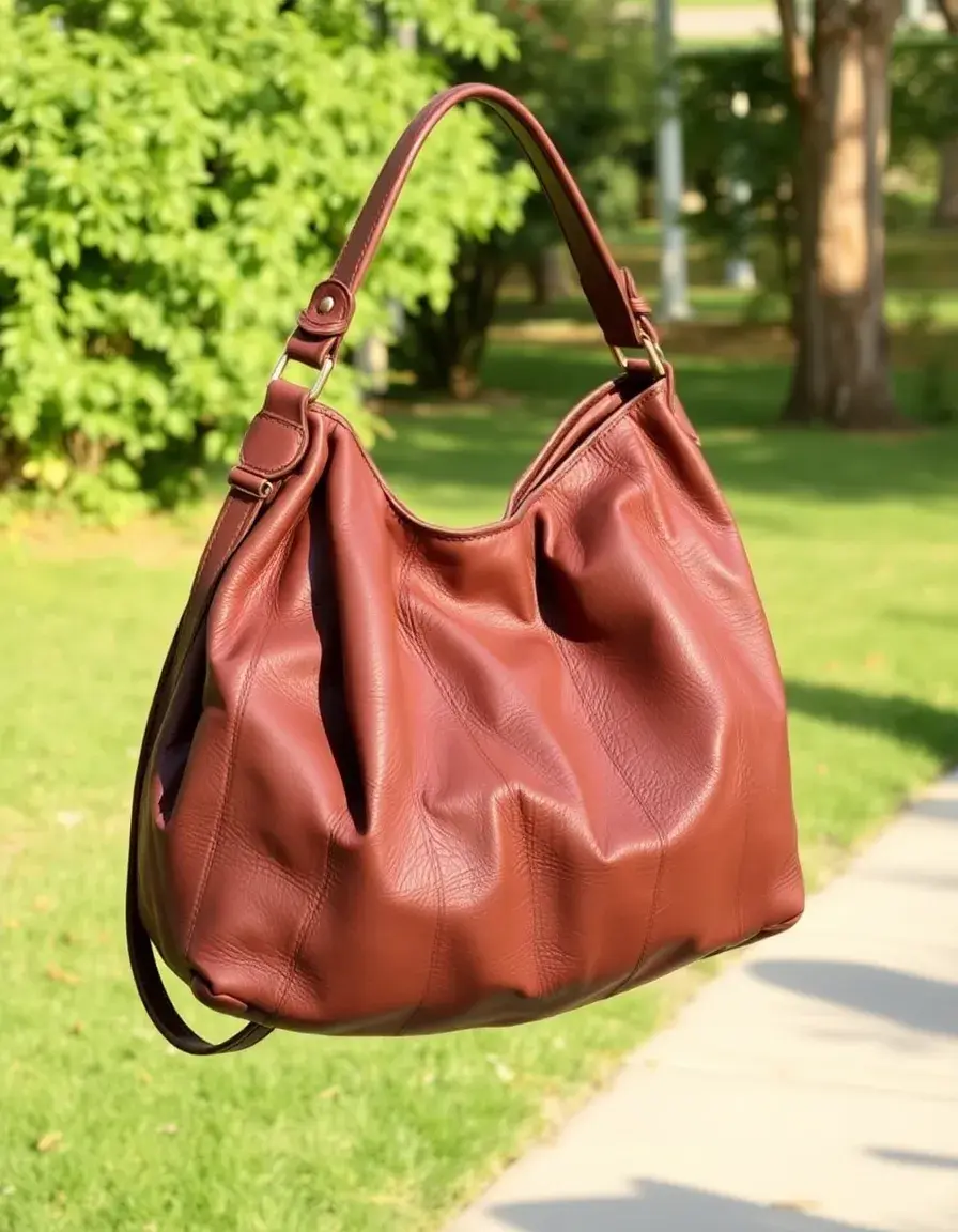 Sac hobo en cuir souple style bohème chic