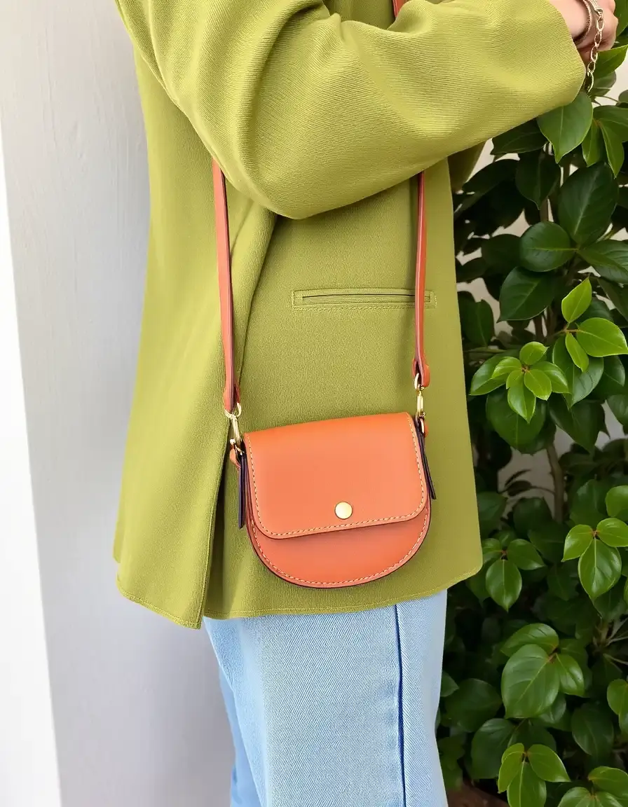 Petit sac bandoulière en cuir pour téléphone