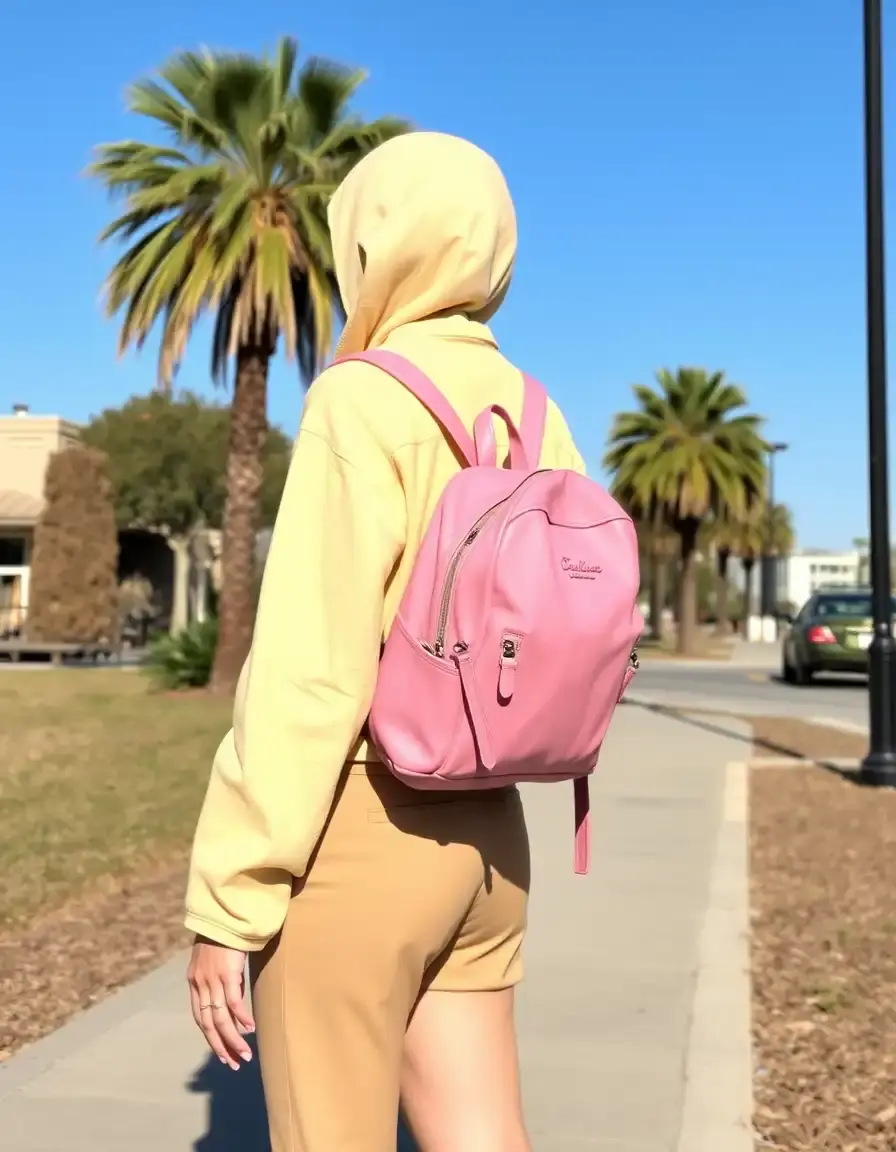 Sac à dos cuir femme rose élégant et stylé