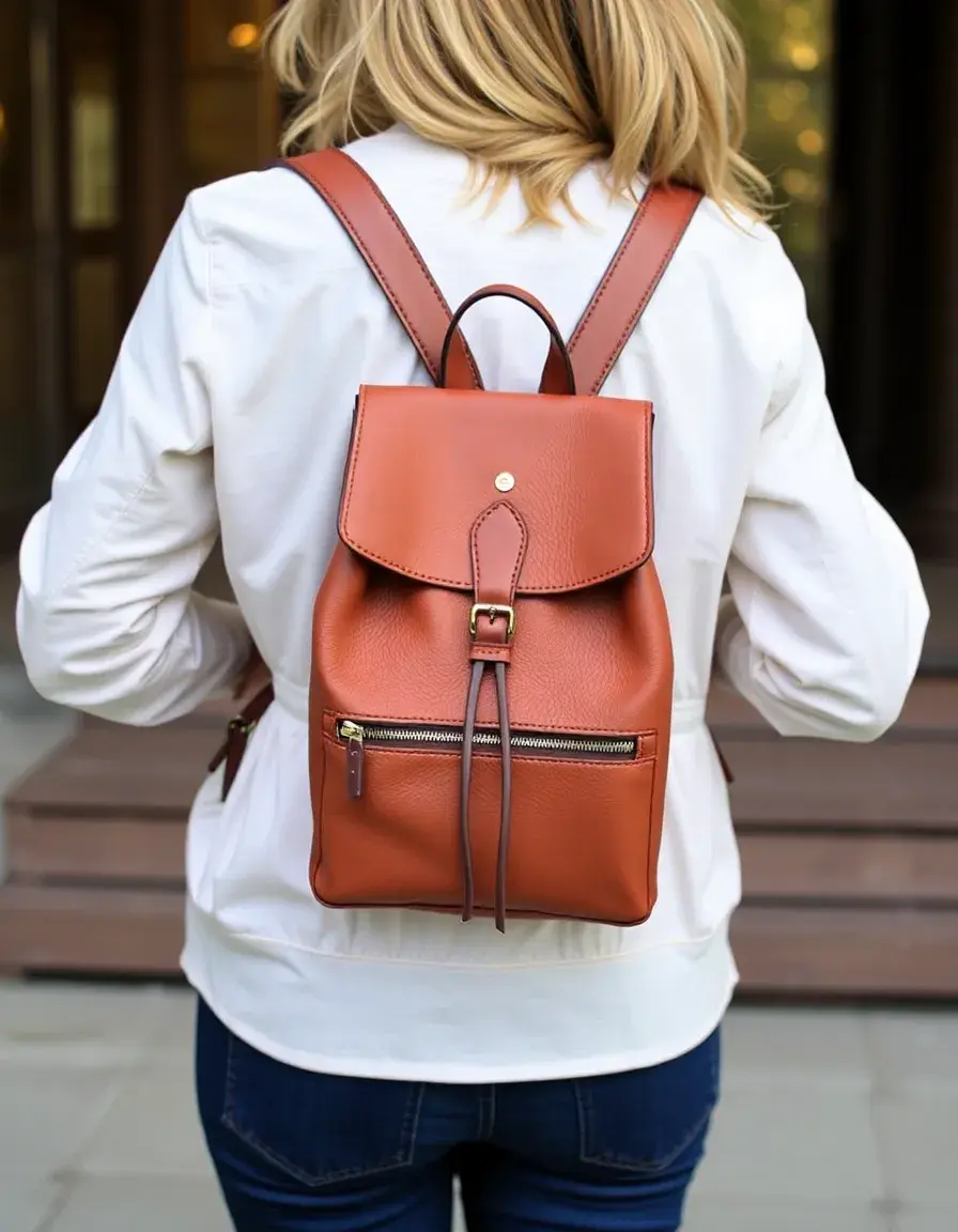 Petit sac à dos cuir femme format mini noir