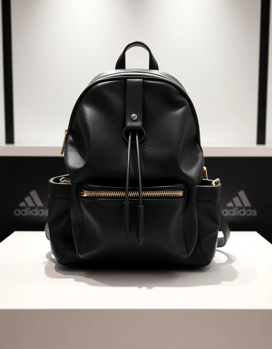 Sac à dos simili-cuir vegan femme noir classique