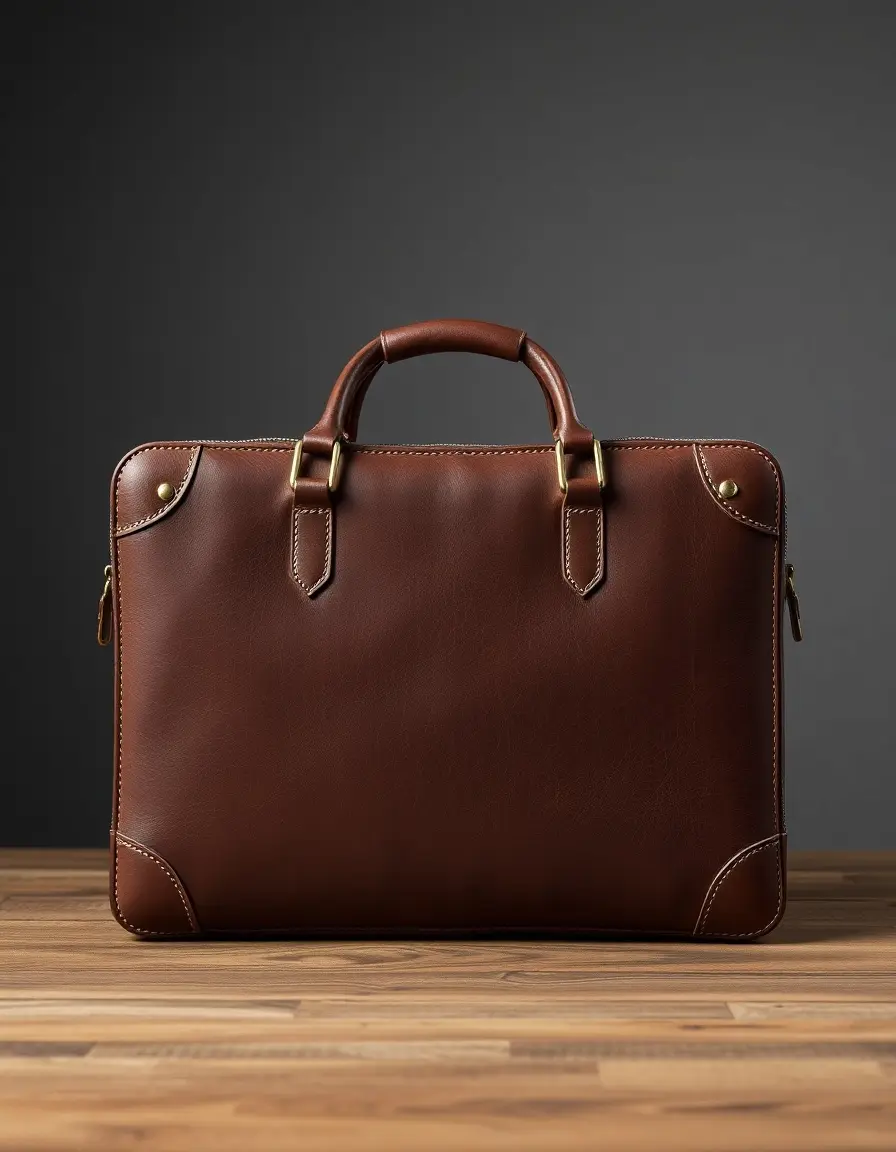 Cartable professionnel cuir homme élégant