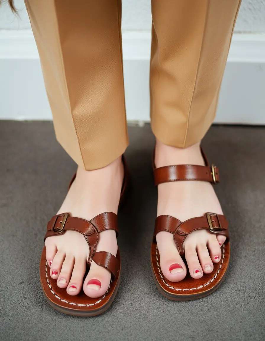 Sandale cuir homme habillée pour événements
