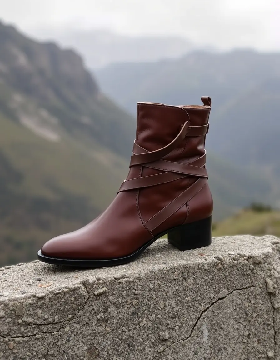 Sandales en cuir avec bride à la cheville pour un maintien optimal